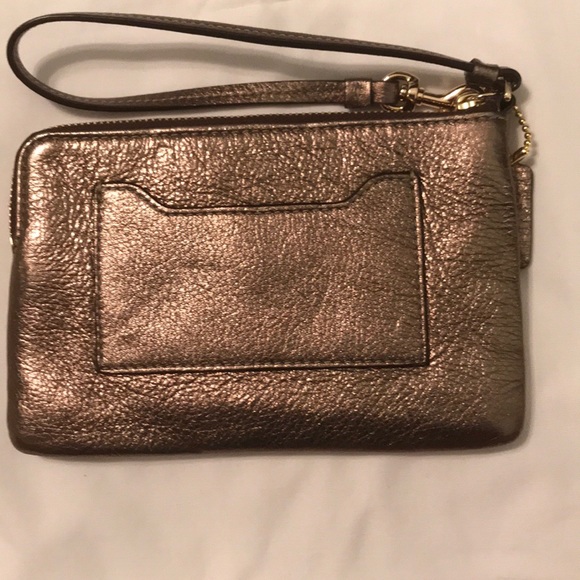 Coach Metallic Wristlet (New) - Picture 2 of 4